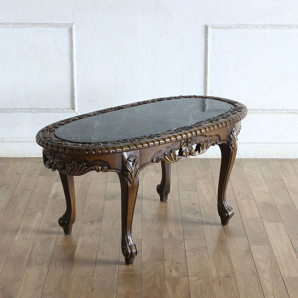 アンティーク調 大理石ローテーブル z2107-5-gm – レンタル