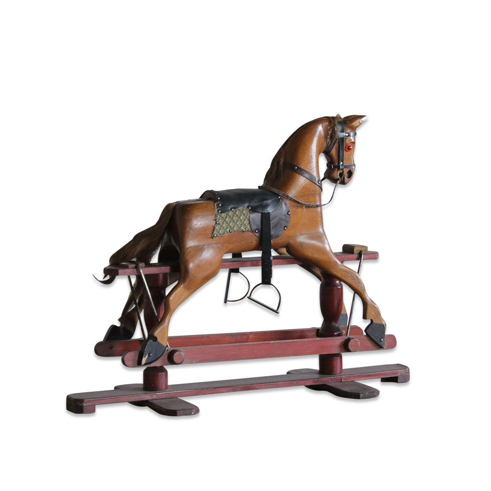 Walter Bosse　アンティーク　真鍮　ロッキングホース アンティーク ロッキングホース wa-rkh-504 – レンタル